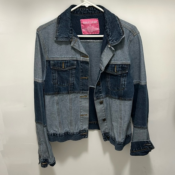 Stripe Denim Jean Jacket - Picture 1 of 3